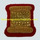 Drum No.1 Dress Badge - Gold on Red