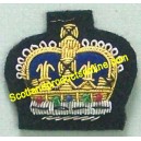 Crown Embroidered Can Badge