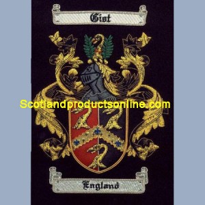 England Family Crest/Coat Of Arms