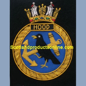 Royal Navy HMS Hood Ship Badge