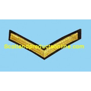 1 Bar Chevron Gold on Black No1