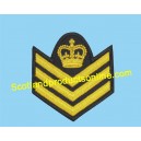 3 Bar Embroidery Chevron With Crown