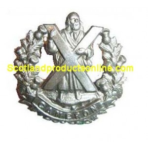 Metal Cap Badge "Cameron Black Watch"