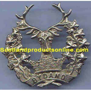 Metal Cap Badge "Gordon Highlanders WWI/WWII Pattern"