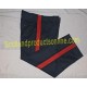Flute Band Blue Trouser Pant with Red Stripe