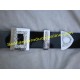 Black PVC Military Piper Cross Belt With Silver Buckles