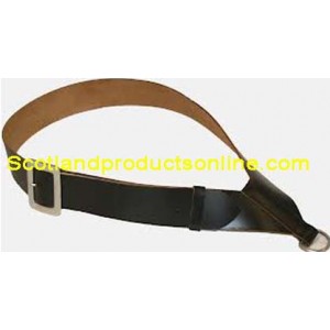 Black Leather Marching Band Side Drum Sling
