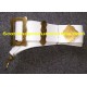 White Leather Militaria Side Drum Sling