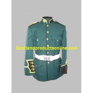 Green Marching Flute Band Jacket Coat