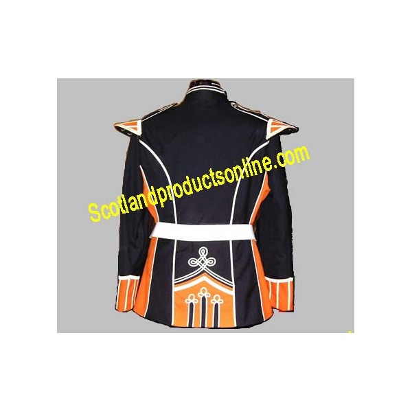 Blue Black Military Marching Band Drummer Jacket, Military Marching Jacket, Drummer Jacket, Black and Blue Jacket, Drummer Army Military