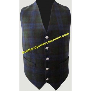 Scottish Black Watch Tartan Waistcoat/Vest