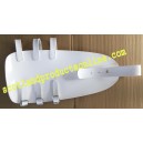 White PVC Marching Drum Leg Apron/Pad