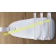 White PVC Marching Drum Leg Apron/Pad