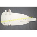White Leather Drummer Leg Apron
