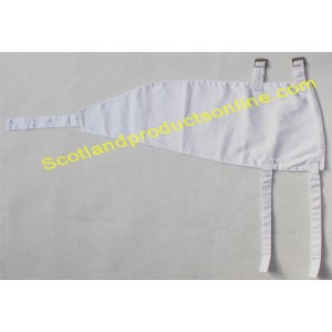 White Cotton Marching Band Drummer Leg Apron Protector