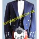 Regulation Doublet & Vest In Royal Blue & Metallic Braid
