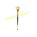 Big Crown Mace Gold Plated Black Shaft