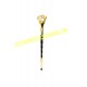 Big Crown Mace Gold Plated Black Shaft