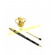 Big Crown Mace Gold Plated Black Shaft