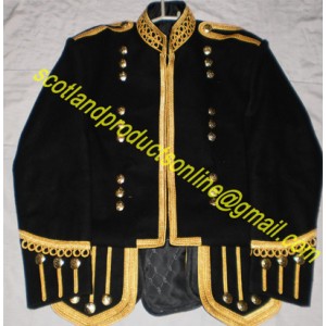 Pipe Band Piper/Drummer Doublet Jacket in Gold