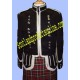 Pipe Band Doublet Jacket With Wide Silver Braid