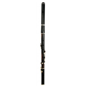 Ebony/African blackwood F flute with slid head