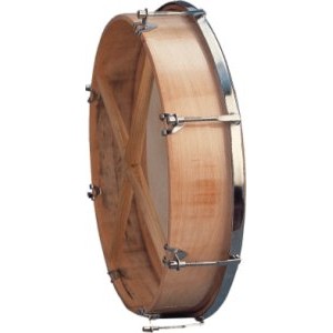 Natural Wood Bodhran with Hardware