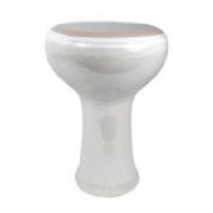 White Colored Djembe or Dumbeks made in Ceramic White Colored Djembe or Dumbeks made in Ceramic