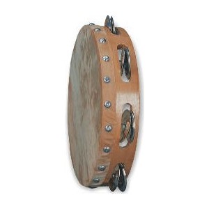 Tambourine Single Jingle with Goat Skin