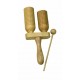 Double Block Wooden Agogo Bell with Beater