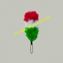 Italy Flag Three Colors Feather Hackle