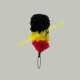 Belgium Flag Three Colors Feather Hackle