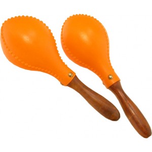 Maracas with wood handle