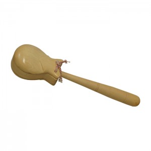 Modern Style Whitewood Castanets on a Handle