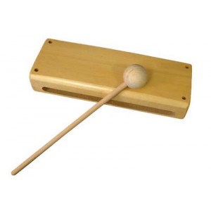 Wooden Block Drum Hardwood with Beater