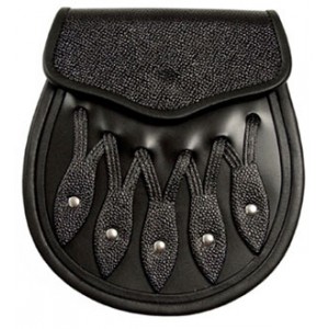 Hunting Leather Black Sporran