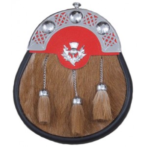 Sami Dress Sporran Chrome Cantle Thistle Badge with Tassels Sami Dress Sporran Chrome Cantle Thistle Badge with Tassels