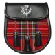 Sami Dress Sporran Chrome Cantle Thistle Badge with Tassels