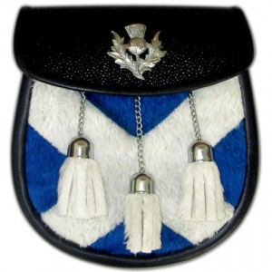 Sami Dress Sporran Thistle Badge with Tassels Sami Dress Sporran Thistle Badge with Tassels