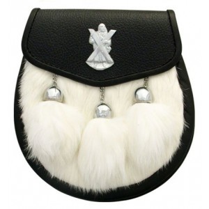 Sami Dress Sporran Black Watch Crest Badge with Tassels Sami Dress Sporran Black Watch Crest Badge with Tassels