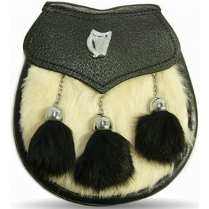 Sami Dress Sporran Harp Badge with Tassels