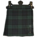 Scottish Black Stewart Tartan short Kilt