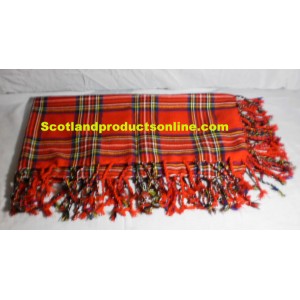 Scottish Royal Stewart Tartan Piper Fly Plaid
