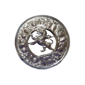 Plaid Brooch with Rampart Lion Crest Badge