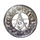 Plaid Brooch with Masonic Crest Badge