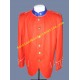 Red Highland Tunic 1882 with Blue Collar