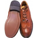 Piper Black Leather Ghillie Brogues