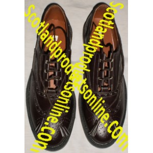 Dark Brown Leather Ghillie Brogues