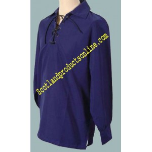 Jacobite Shirt In Blue Cotton