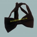 Adjustable Plain Black Bow Tie